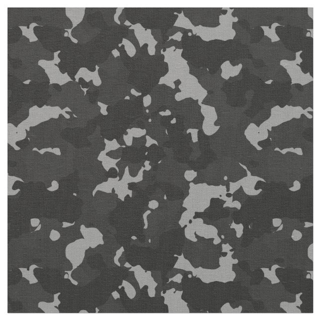 Urban Black White Camouflage Camo Militär Tyg (Närbild)