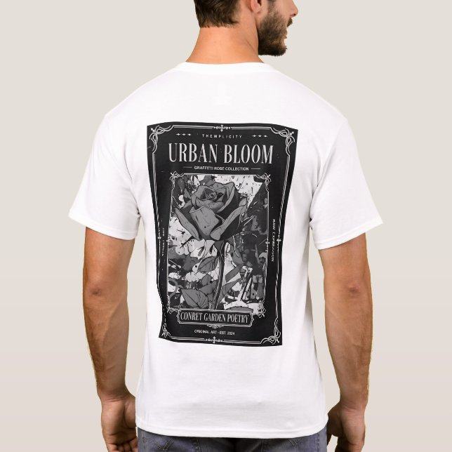 Urban Bloom Street Art T Shirt (Baksida)