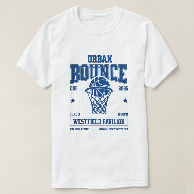 Urban Bounce Cup 2025 Basketball Event T-Shirt (Design framsida)