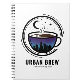 Urban Brew City Skyline Coffee Anteckningsbok