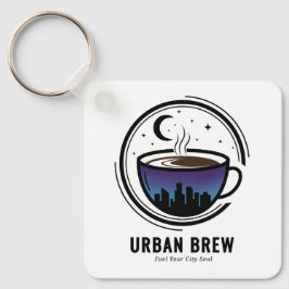 Urban Brew City Skyline Kaffe Nyckelring