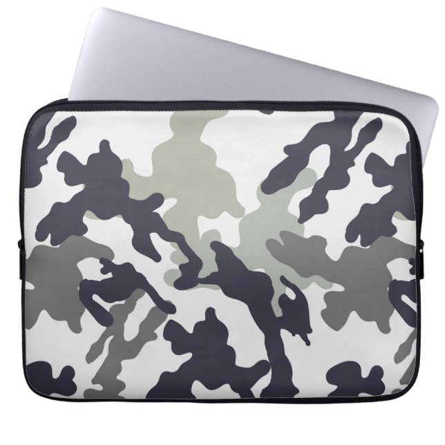 Urban Camo Mönster Laptop Fodral (Framsidan)
