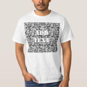 Urban Camouflage Mönster - Black & Grått T-shirt
