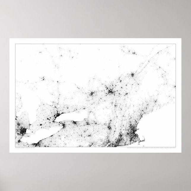 Urban Canada Census Dotmap Poster (Framsidan)