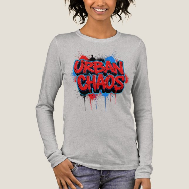 Urban Chaos – Graffiti Street Art T-Shirt (Framsida)