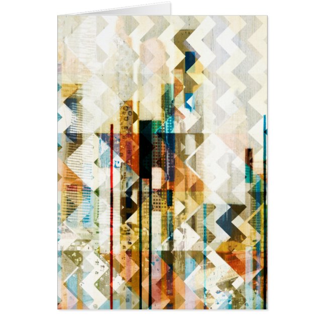 Urban Chevron II Hälsningskort (Framsidan)