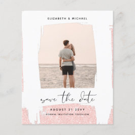 Urban Chic Minimalist FOTO Spara Datum BUDGET Flygblad