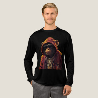 Urban Chimp – Cool Chimpanzee with Hoodie and Gold T Shirt