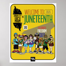 Urban City High x Juneteenth-helgplakat Poster
