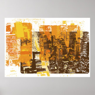 Urban Cityscape Poster