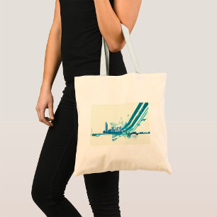 Urban Cityscape Tote Bag Tygkasse