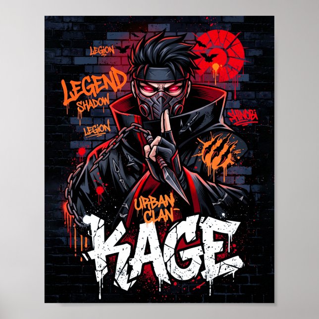 Urban Clan Kage Ninja Affisch (Framsidan)
