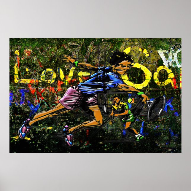 Urban Co-ed Tennis Poster (Framsidan)