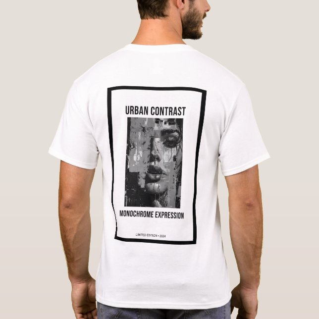 Urban Contrast Noir T Shirt (Baksida)