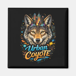 Urban Coyote Magnet