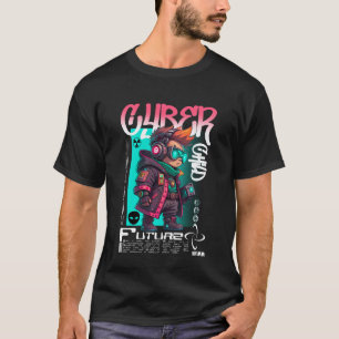 Urban Cyberpunk Streetwear Cyber Child Futuristisk T Shirt