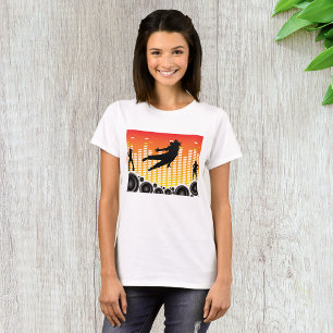 Urban dansfest Silhuett med högtalare T Shirt