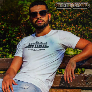 URBAN DENIM | Denim Typografi | Appliqué-effekt | T Shirt