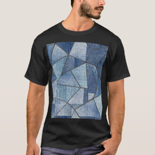 Urban Denim: Utformning av utarmat lappverk T Shirt