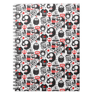 Urban Doodle Monster Kaos Anteckningsbok