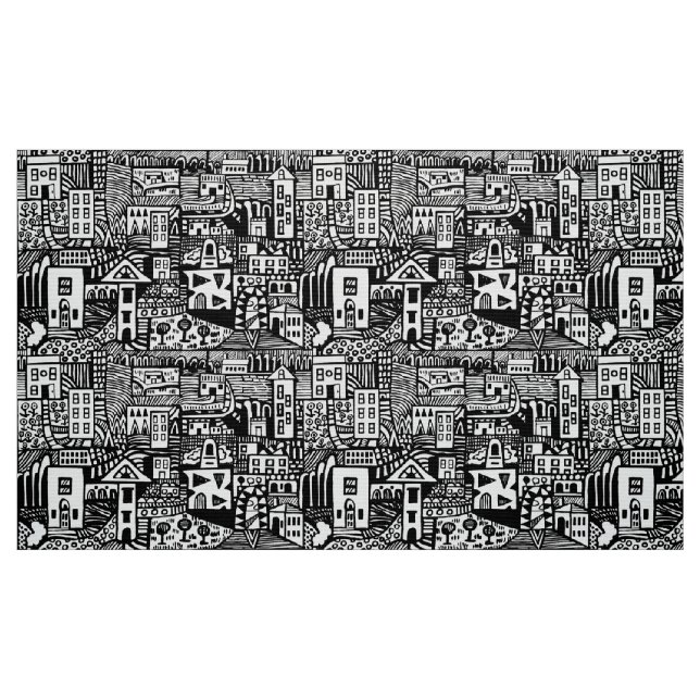 Urban Dream - Black Tyg (Fat Quarter)