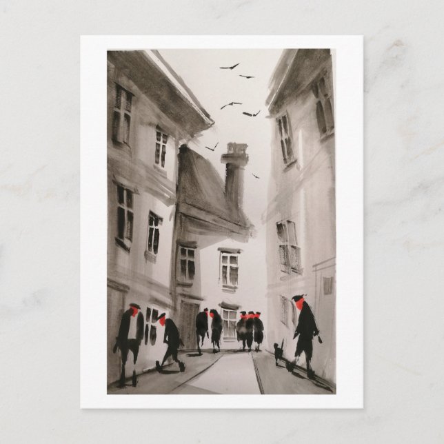 Urban Dwellers Art Postcard 12 Vykort (Framsida)