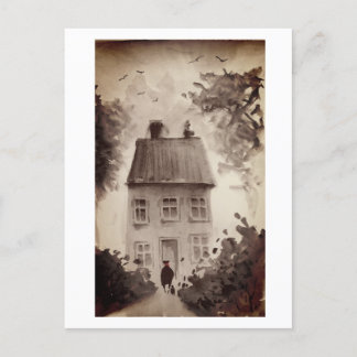 Urban Dwellers Watercolor Art Art-vykort Vykort