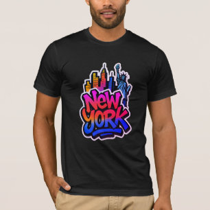 Urban Echo: Graffiti Pulse T Shirt
