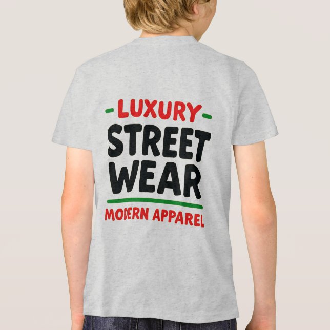 Urban Elegance: Luxury Street Wear Design T Shirt (Baksida)