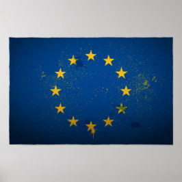 Urban European Union Poster Flagga