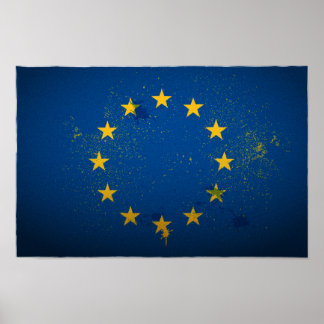 Urban European Union Poster Flagga