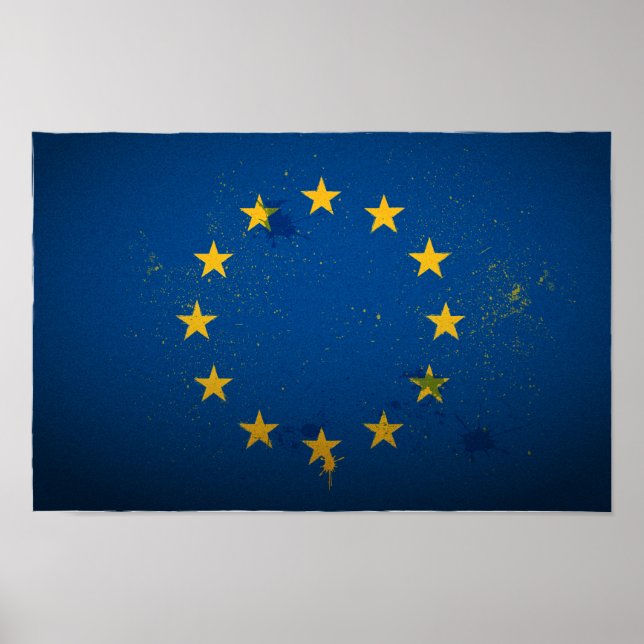 Urban European Union Poster Flagga (Framsidan)