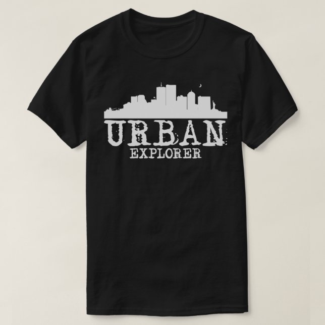 Urban Explorer Urbex Borttappad Ställe City Explor T Shirt (Design framsida)