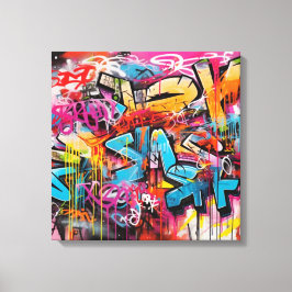 Urban Expression: Graffiti Art Canvas