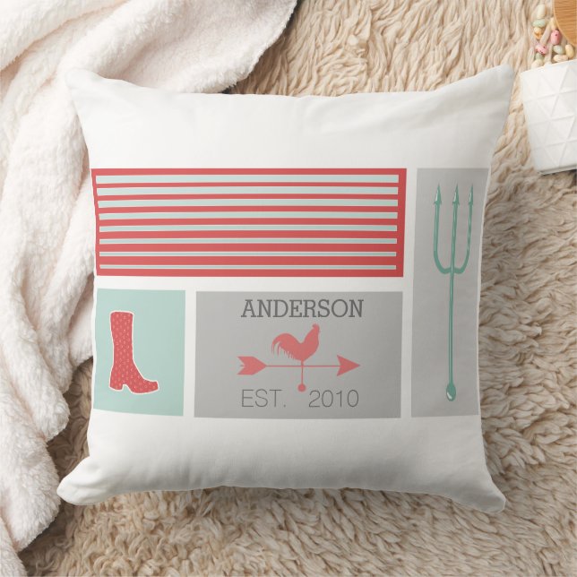 Urban Farm Mönster Kudde (Filt)