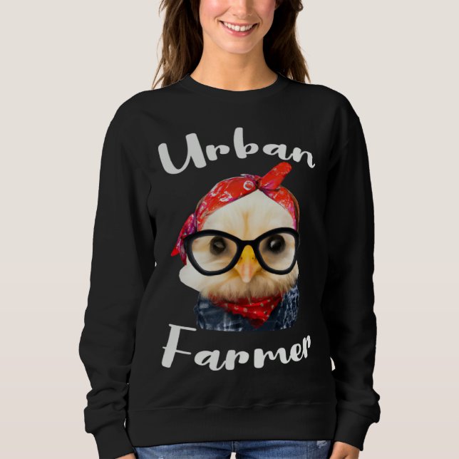 Urban Farmer for Urban Farming with Homestead Gard T Shirt (Framsida)