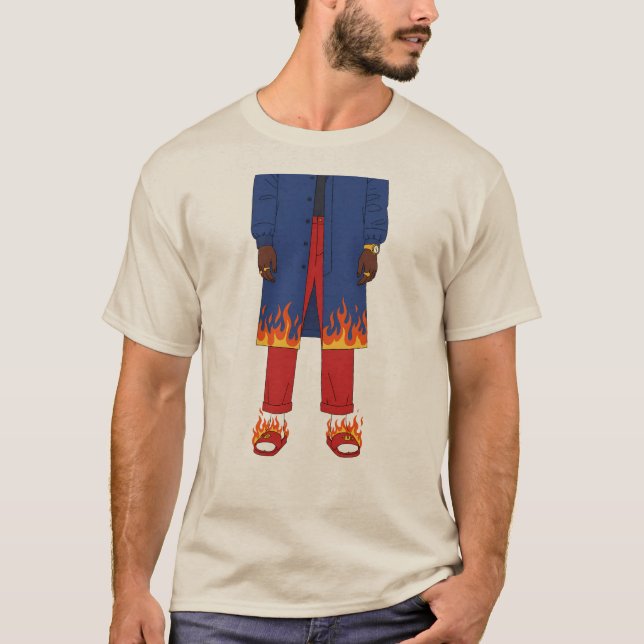 Urban Flame Streetwear  T Shirt (Framsida)