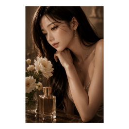URBAN FLUID ELEGANCE — Blooming Grace Poster Perfect Poster