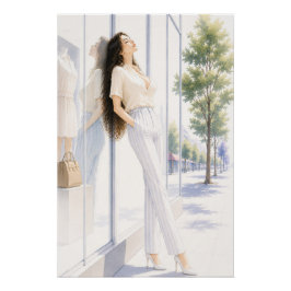 URBAN FLUID ELEGANCE — Urban Reverie Poster Perfect Poster