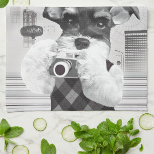 Urban Fotograf: Schnauzer i Taipei City Kökshandduk