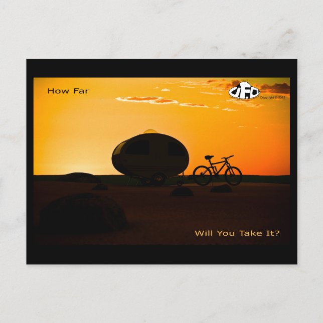 Urban Freedom Outlander Mark II Sunset Postcard Vykort (Framsida)