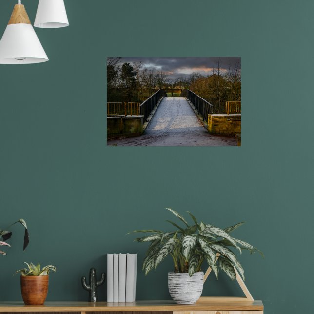 Urban Frosty Footbridge, Bradford Poster (Vardagsrum 1)