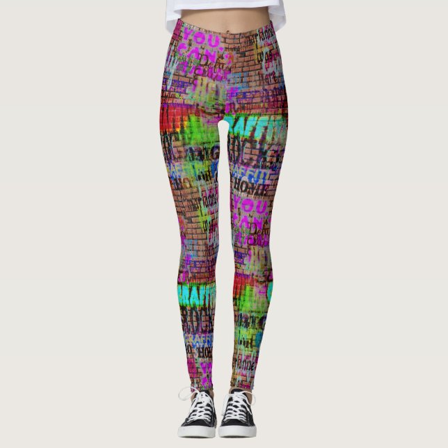 Urban gata konst Graffiti Leggings (Framsida)