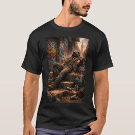 Urban gata liv Graffiti Väggkonst T Shirt