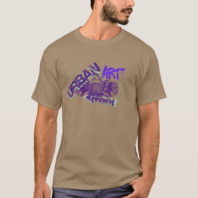 Urban gatum konst pojke t shirt (Framsida)