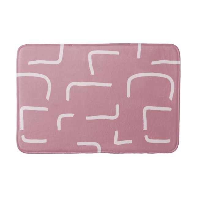Urban Geo | Blush Muted | Blender Mönster Badrumsmatta (Framsidan)