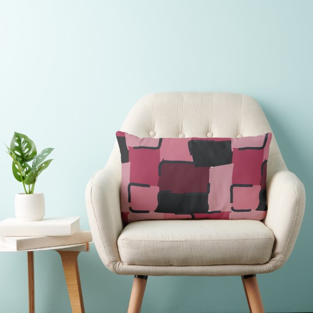Urban Geo | Blush Muted | Hero Mönster Lumbarkudde (Stol)