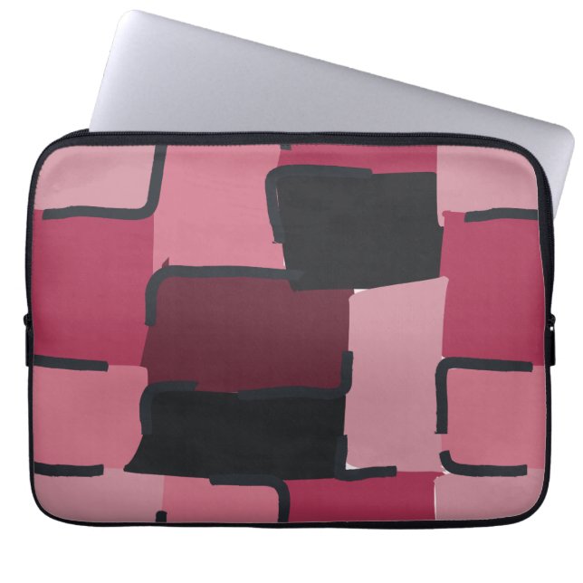 Urban Geo | Blush Muted | Hero Pattern Laptop Fodral (Framsidan)