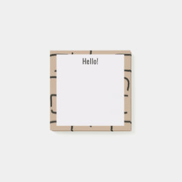 Urban Geo | Onyx Neutral | Blender Mönster Post-it Block