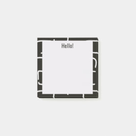 Urban Geo | Onyx Neutral | Blender Mönster Post-it Block